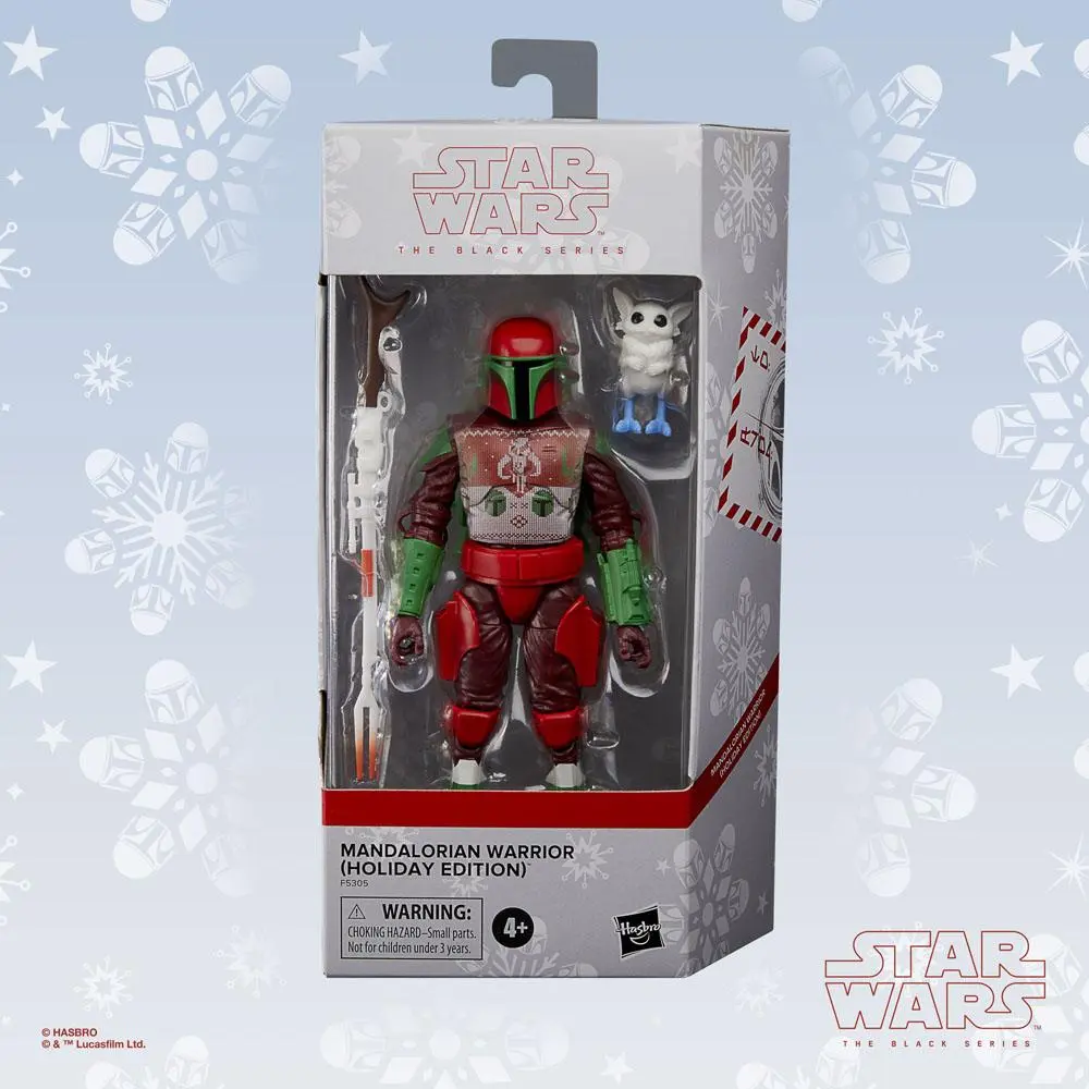 Star Wars Black Series Mandalorian Warrior (Holiday Edition) akciófigura 15 cm termékfotó