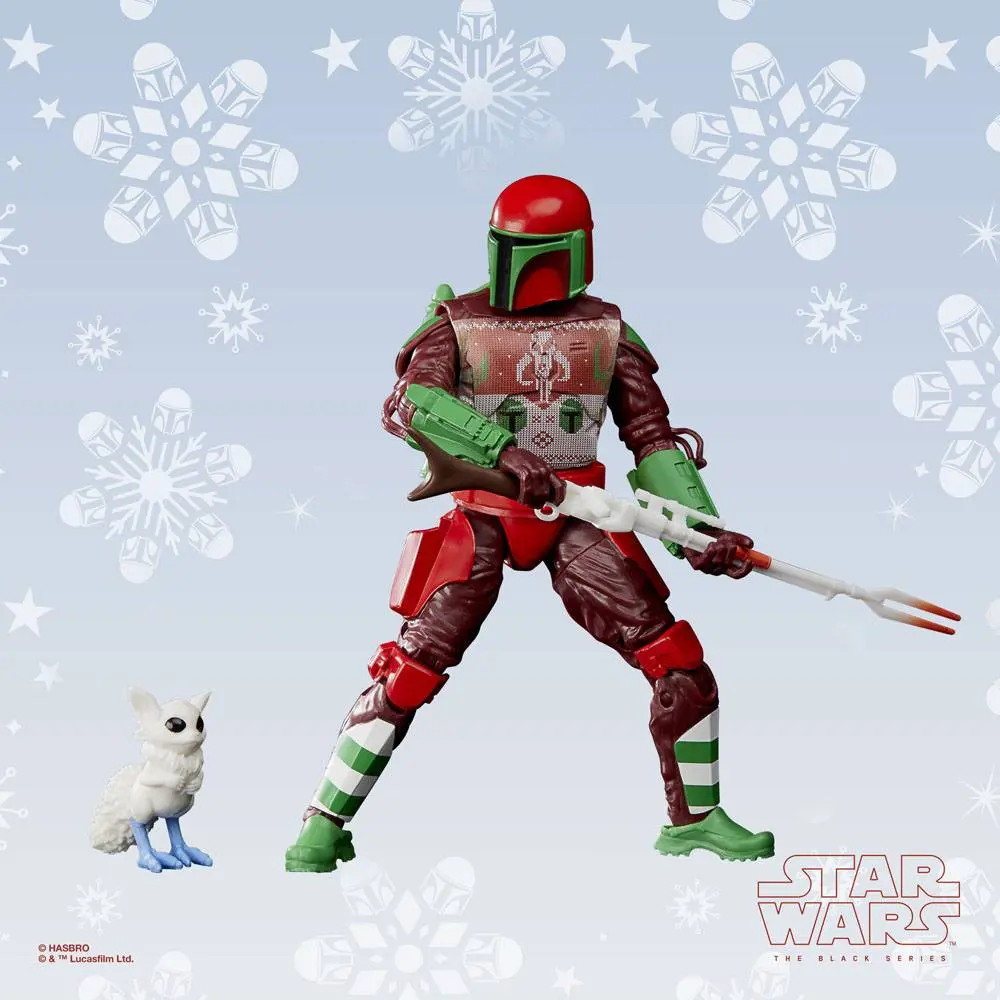 Star Wars Black Series Mandalorian Warrior (Holiday Edition) akciófigura 15 cm termékfotó