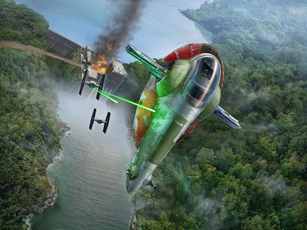 Star Wars Boba Fett's Starship modell készlet termékfotó