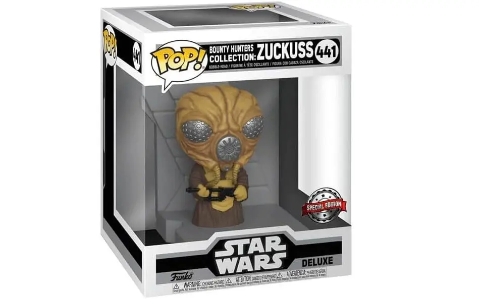 Star Wars: Bounty Hunter Funko POP! Deluxe Vinyl figura Zuckuss (MT) 9 cm termékfotó