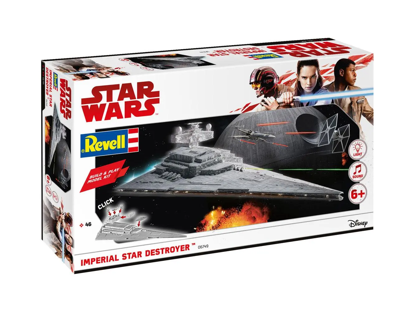 Star Wars Build &amp; Play 1/4000 Imperial Star Destroyer modell készlet hanggal és fényekkel termékfotó