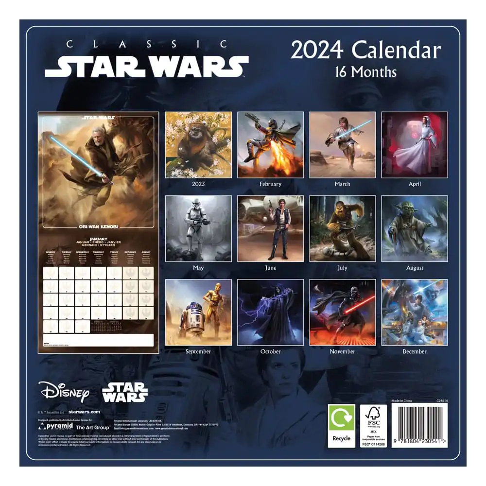 Star Wars Classics naptár 2024 termékfotó