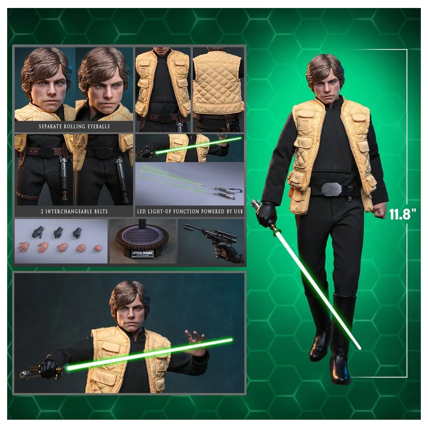 Star Wars Comic Masterpiece 1/6 Luke Skywalker (Shadows Of The Empire) akciófigura 28 cm termékfotó