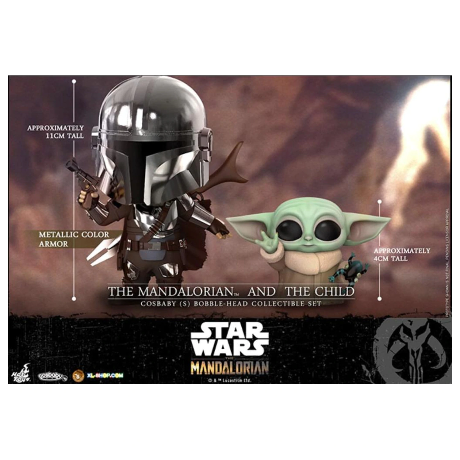 Star Wars Cosbaby Wave 5 Mandalorian & The Child Set termékfotó