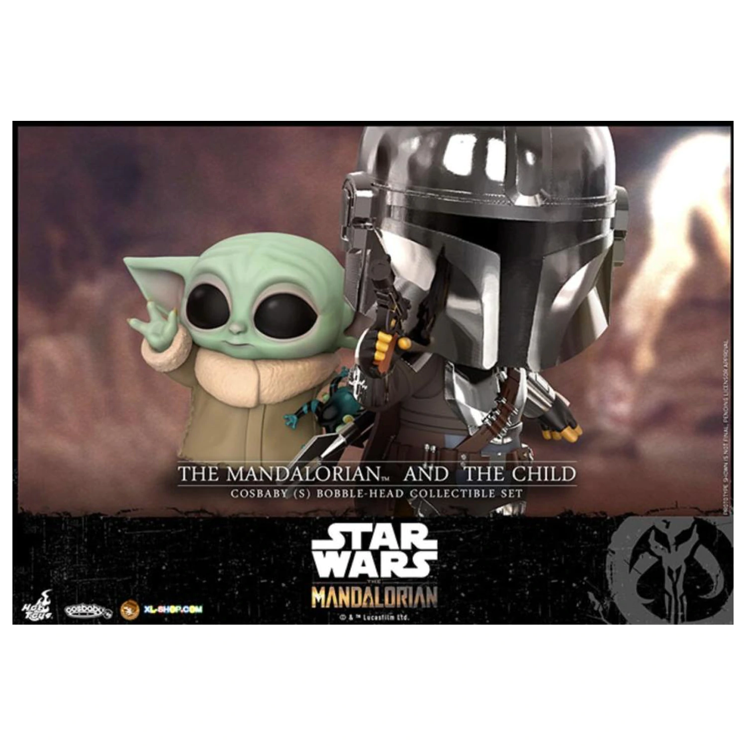 Star Wars Cosbaby Wave 5 Mandalorian & The Child Set termékfotó