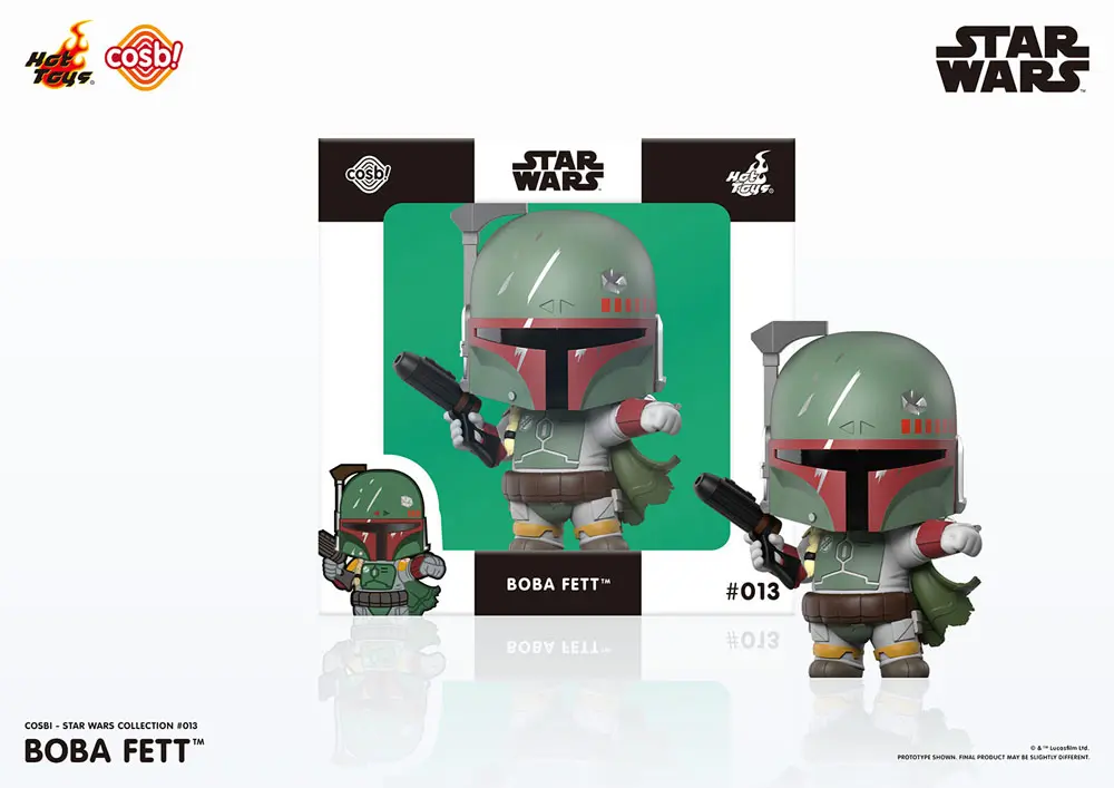 Star Wars Cosbi Mini figura Boba Fett White 8 cm termékfotó