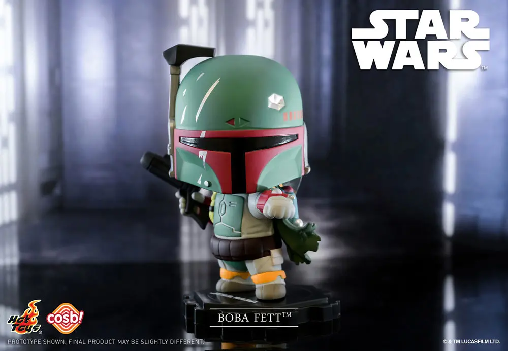 Star Wars Cosbi Mini figura Boba Fett White 8 cm termékfotó