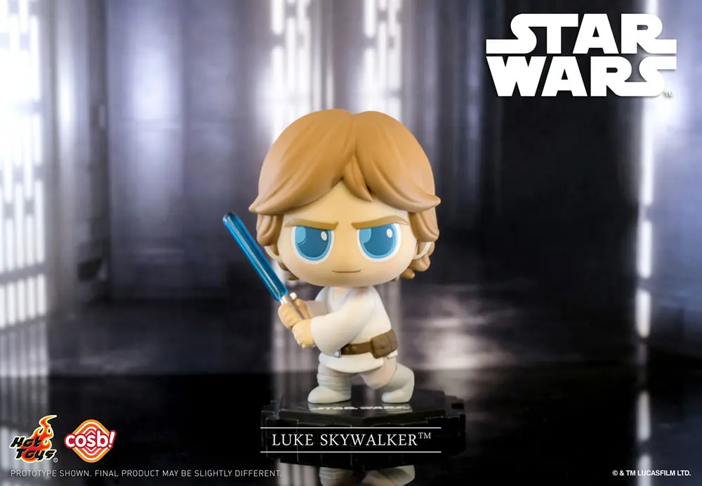 Star Wars Cosbi Mini figura Luke Skywalker Lightsaber 8 cm termékfotó