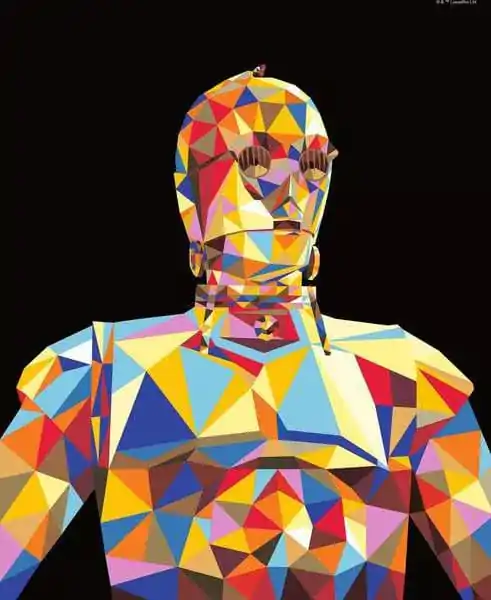 Star Wars CreArt Paint by Numbers  C-3PO festő csomag24 x 30 cm termékfotó