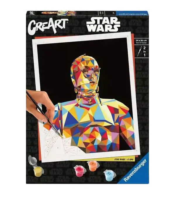 Star Wars CreArt Paint by Numbers  C-3PO festő csomag24 x 30 cm termékfotó