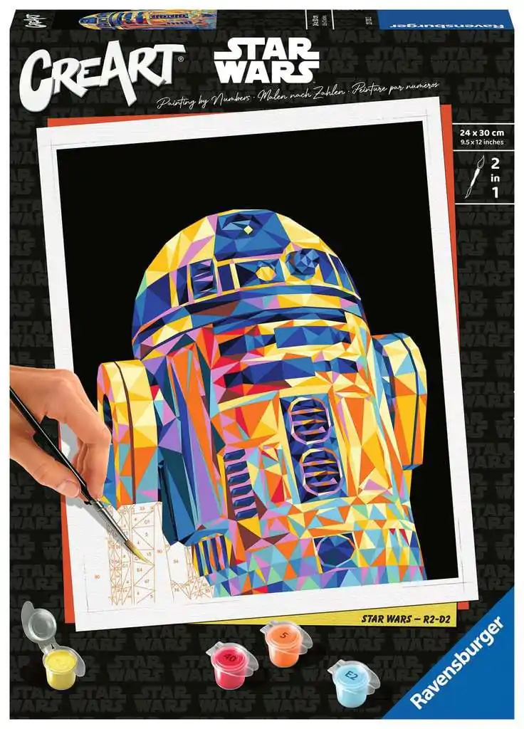 SU ORDINAZIONE Star Wars CreArt Paint by Numbers Painting Set Stormtrooper 24 x 30 cm *PREZZO SPECIALE* main image 1