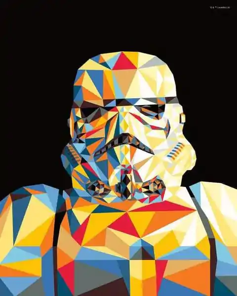 Star Wars CreArt Malen nach Zahlen Malset Stormtrooper 24 x 30 cm termékfotó