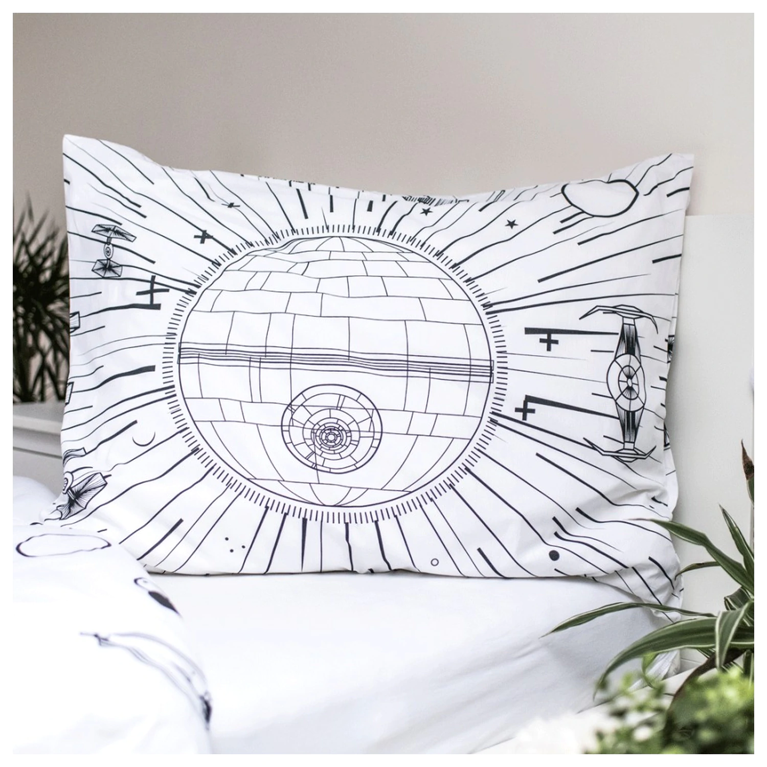 Star Wars Death Star Sötétben foszforeszkáló ágyneműhuzat termékfotó