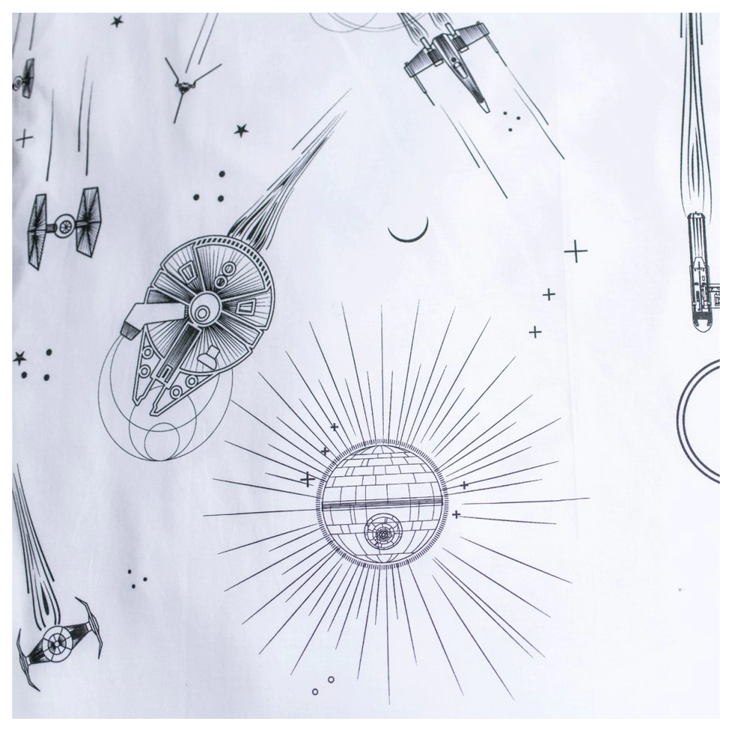 Star Wars Death Star Sötétben foszforeszkáló ágyneműhuzat termékfotó