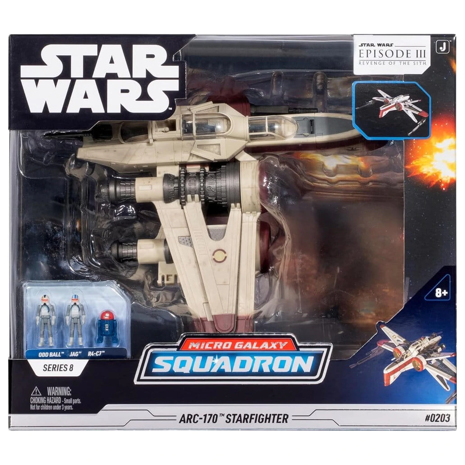 Star Wars Deluxe ARC 170 jármű 20 cm (Series 8) termékfotó