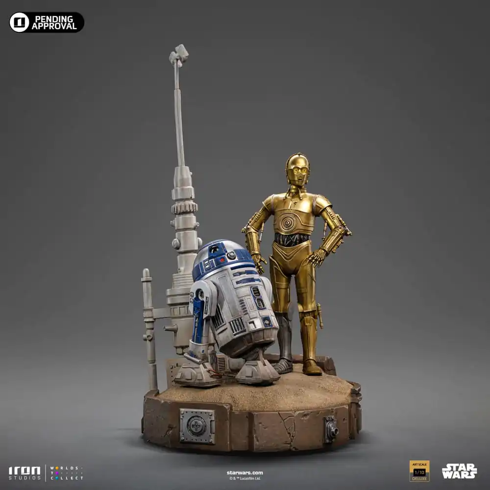 Star Wars Deluxe Art Scale 1/10 C-3PO &amp; R2D2 szobor figura 31 cm termékfotó