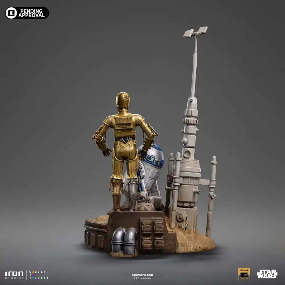Star Wars Deluxe Art Scale 1/10 C-3PO &amp; R2D2 szobor figura 31 cm termékfotó