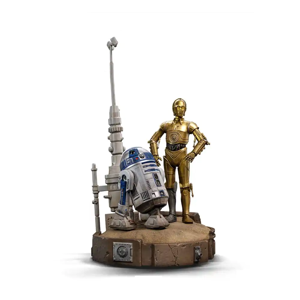 Star Wars Deluxe Art Scale 1/10 C-3PO &amp; R2D2 szobor figura 31 cm termékfotó