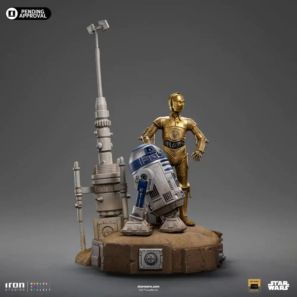 Star Wars Deluxe Art Scale 1/10 C-3PO &amp; R2D2 szobor figura 31 cm termékfotó