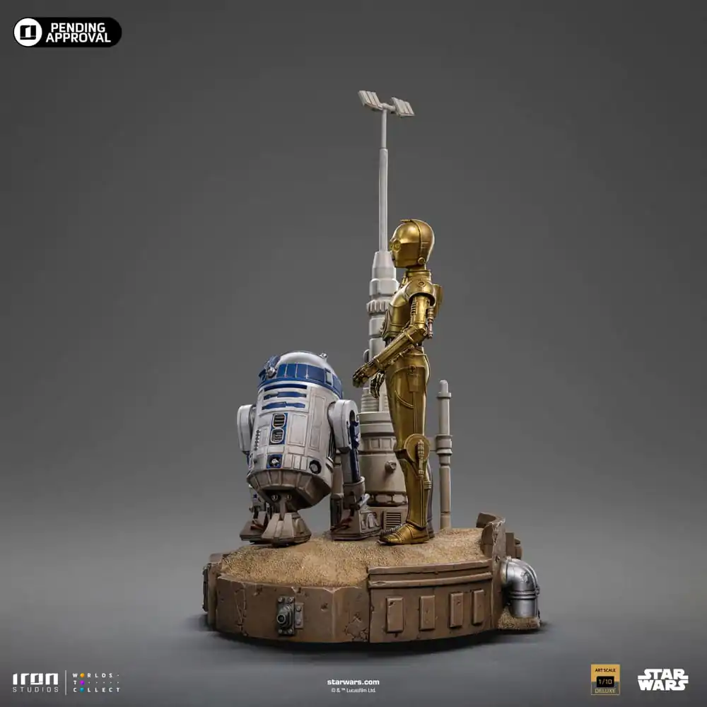 Star Wars Deluxe Art Scale 1/10 C-3PO &amp; R2D2 szobor figura 31 cm termékfotó