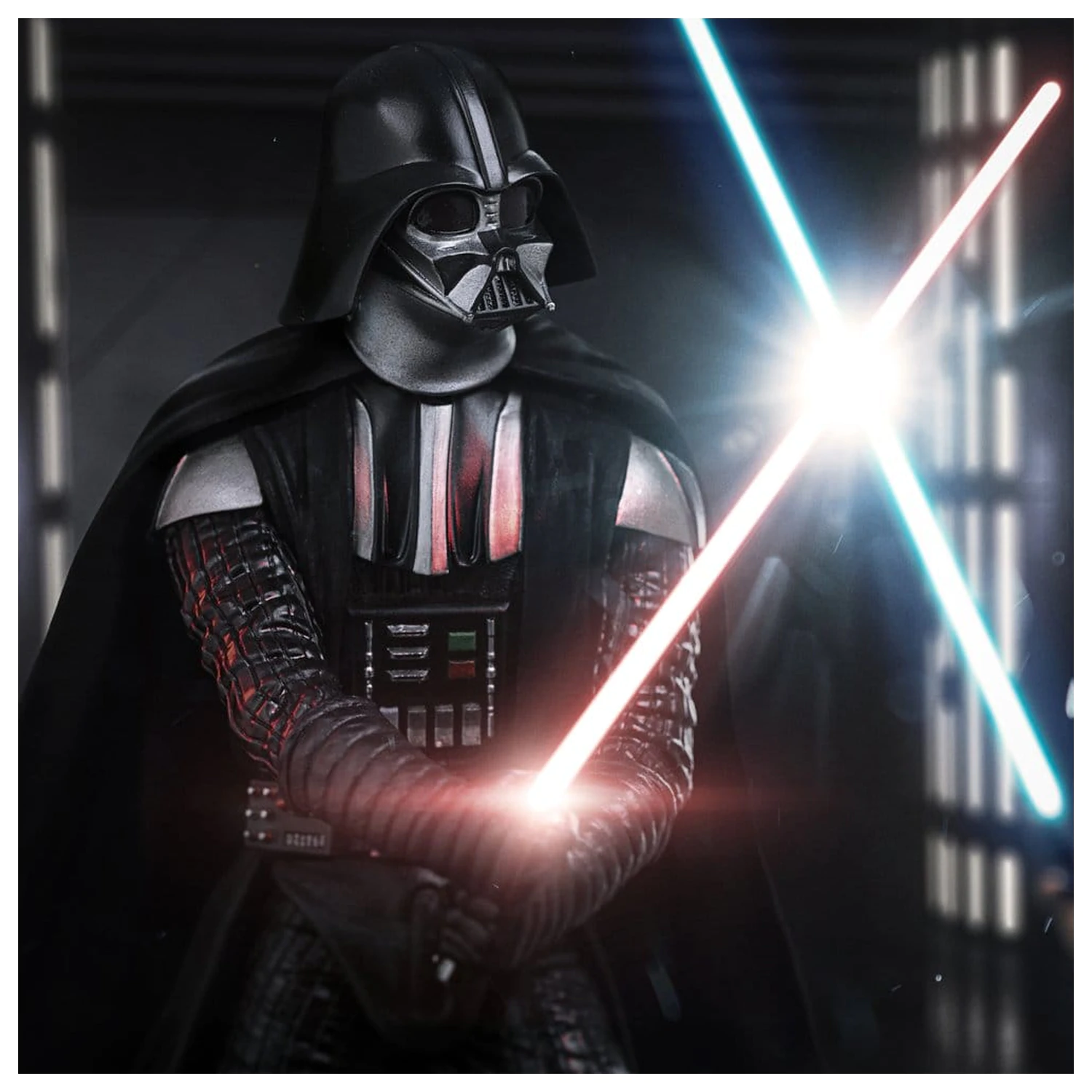 Star Wars Deluxe Art Scale 1/10 Darth Vader Vs Obi-Wan Kenobi (CCXP Exkluzív 2025) szobor figura 24 cm termékfotó