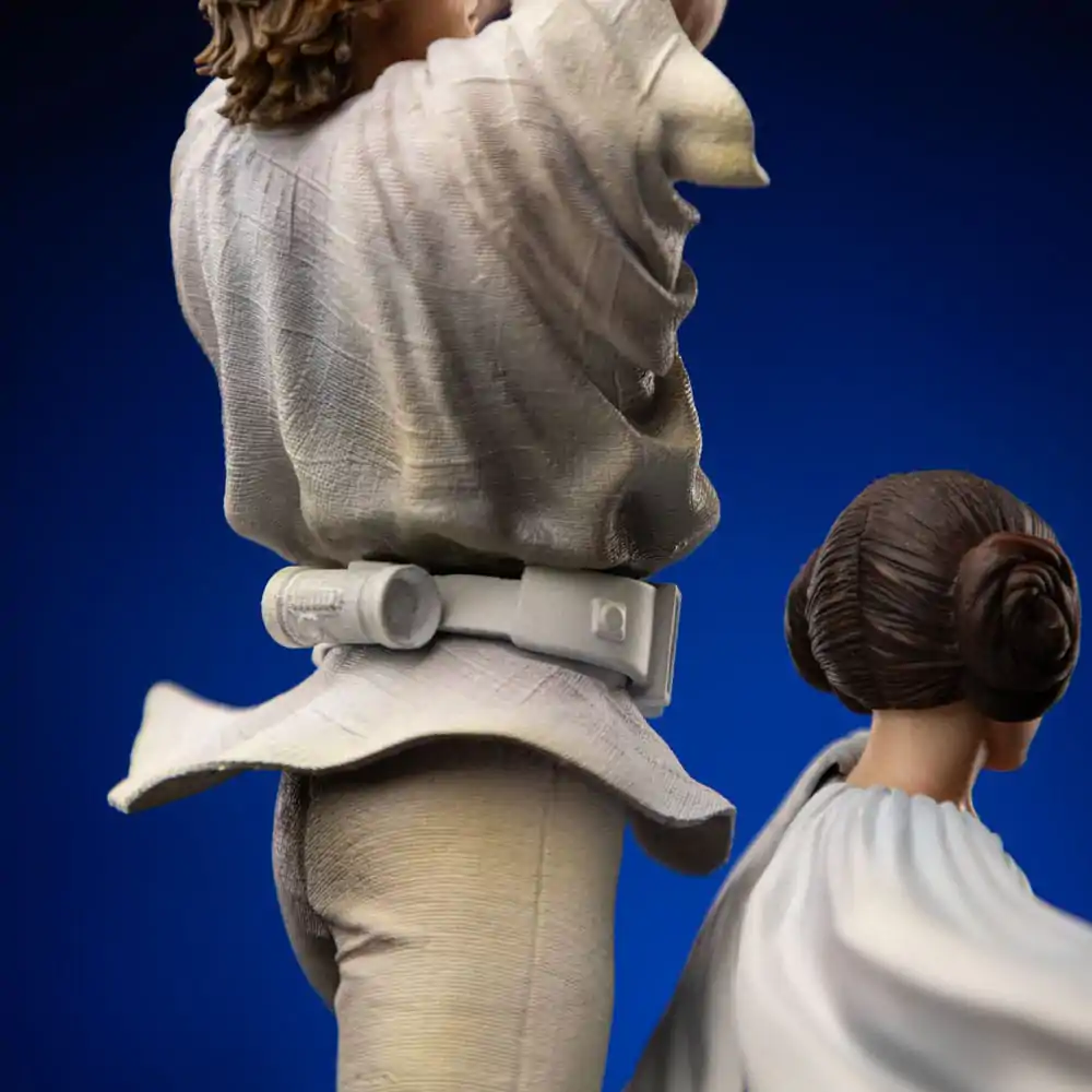 Star Wars Deluxe Art Scale 1/10 Luke and Leia szobor figura 41 cm termékfotó