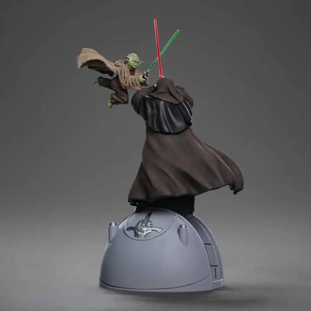 Star Wars Deluxe Art Scale 1/10 Yoda vs Emperor Palpatine (CCXP Exkluzív 2024) szobor figura 31 cm termékfotó