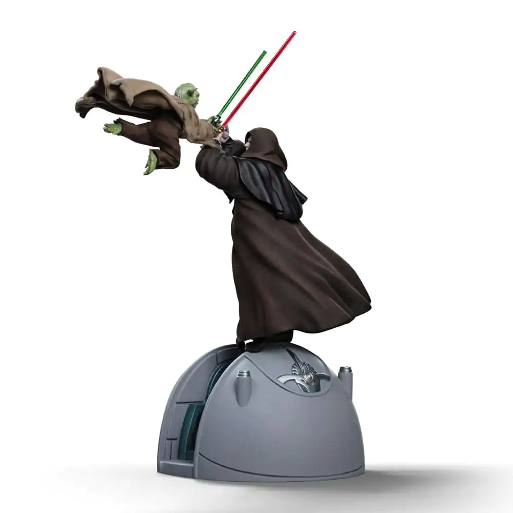 Star Wars Deluxe Art Scale 1/10 Yoda vs Emperor Palpatine (CCXP Exkluzív 2024) szobor figura 31 cm termékfotó