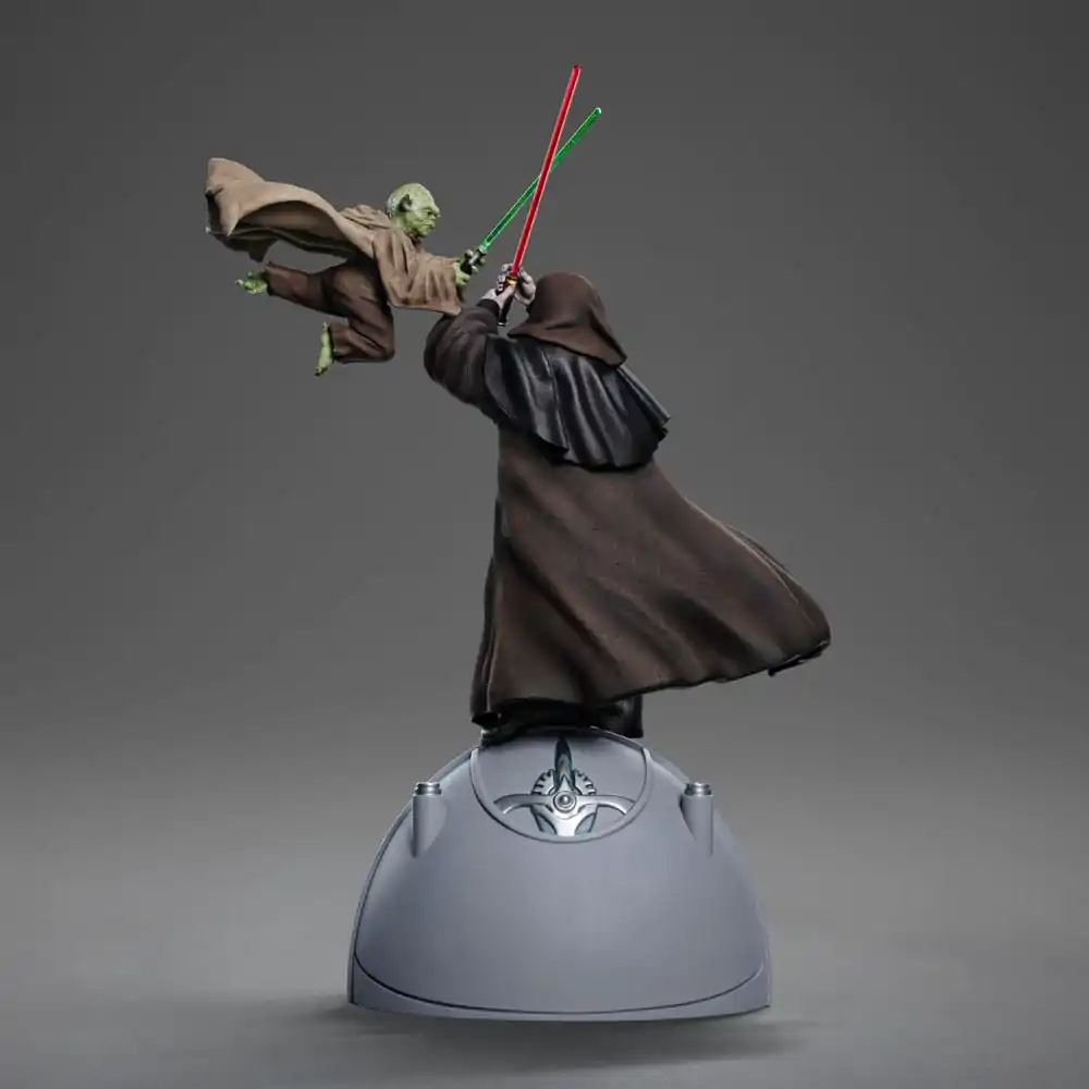 Star Wars Deluxe Art Scale 1/10 Yoda vs Emperor Palpatine (CCXP Exkluzív 2024) szobor figura 31 cm termékfotó