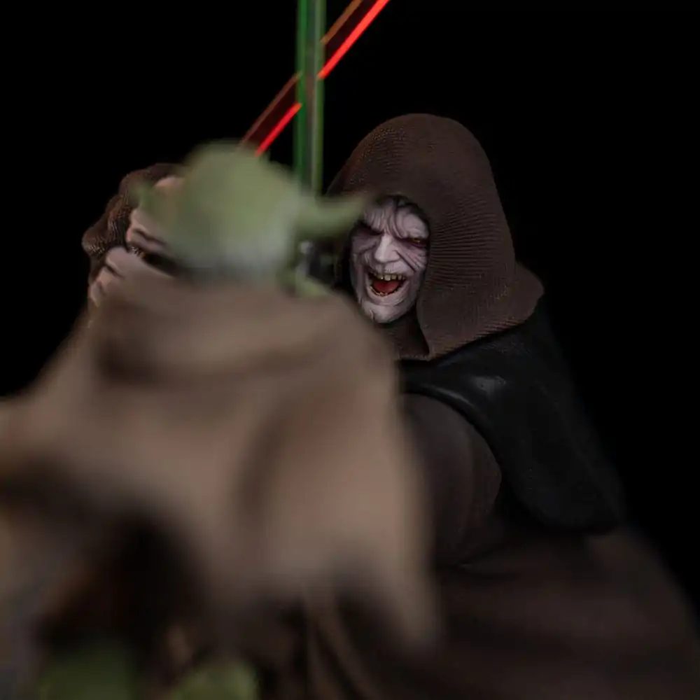 Star Wars Deluxe Art Scale 1/10 Yoda vs Emperor Palpatine (CCXP Exkluzív 2024) szobor figura 31 cm termékfotó