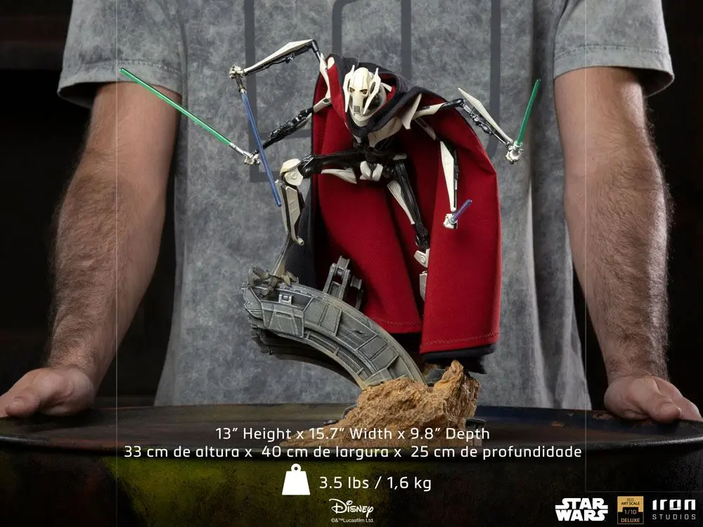 Star Wars Deluxe BDS Art Scale 1/10 General Grievous szobor figura 33 cm termékfotó