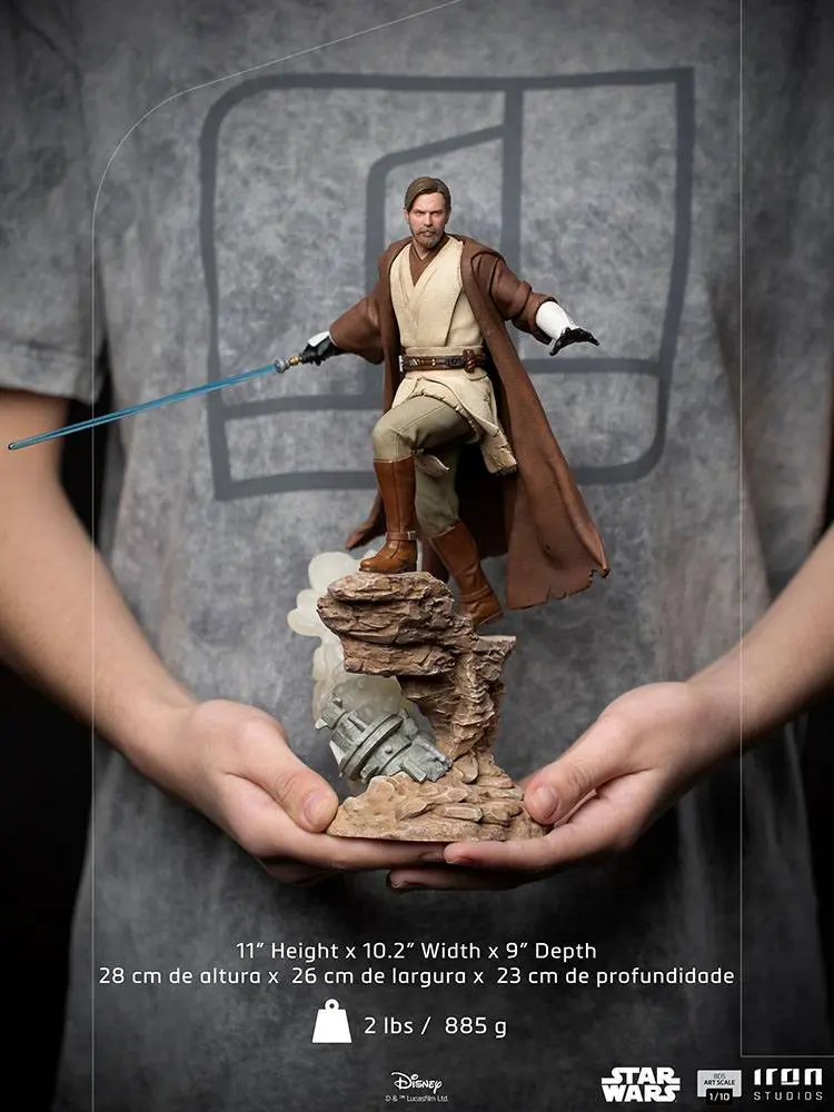 Star Wars Deluxe BDS Art Scale 1/10 Obi-Wan Kenobi szobor figura 28 cm termékfotó