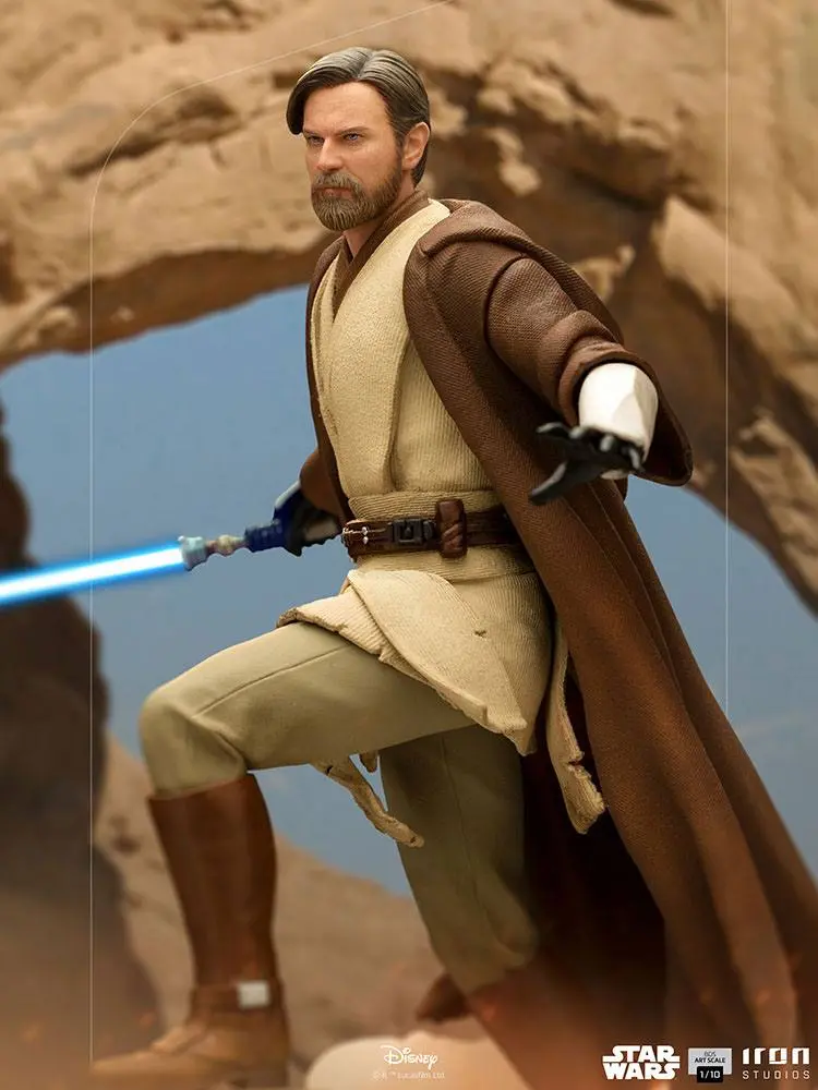 Star Wars Deluxe BDS Art Scale 1/10 Obi-Wan Kenobi szobor figura 28 cm termékfotó