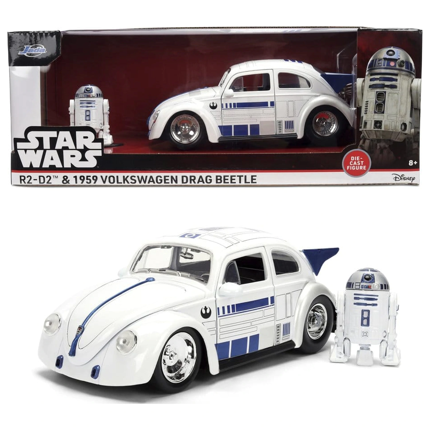 Star Wars Diecast Model 1:24 R2-D2 1959 VW Drag Beetle termékfotó