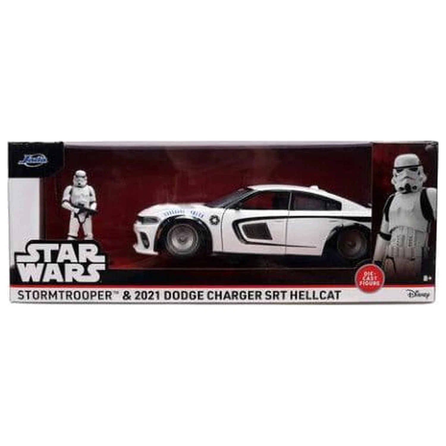 Star Wars Diecast Model 1:24 Stormtrooper Dodge Charger SRT Hellcat termékfotó