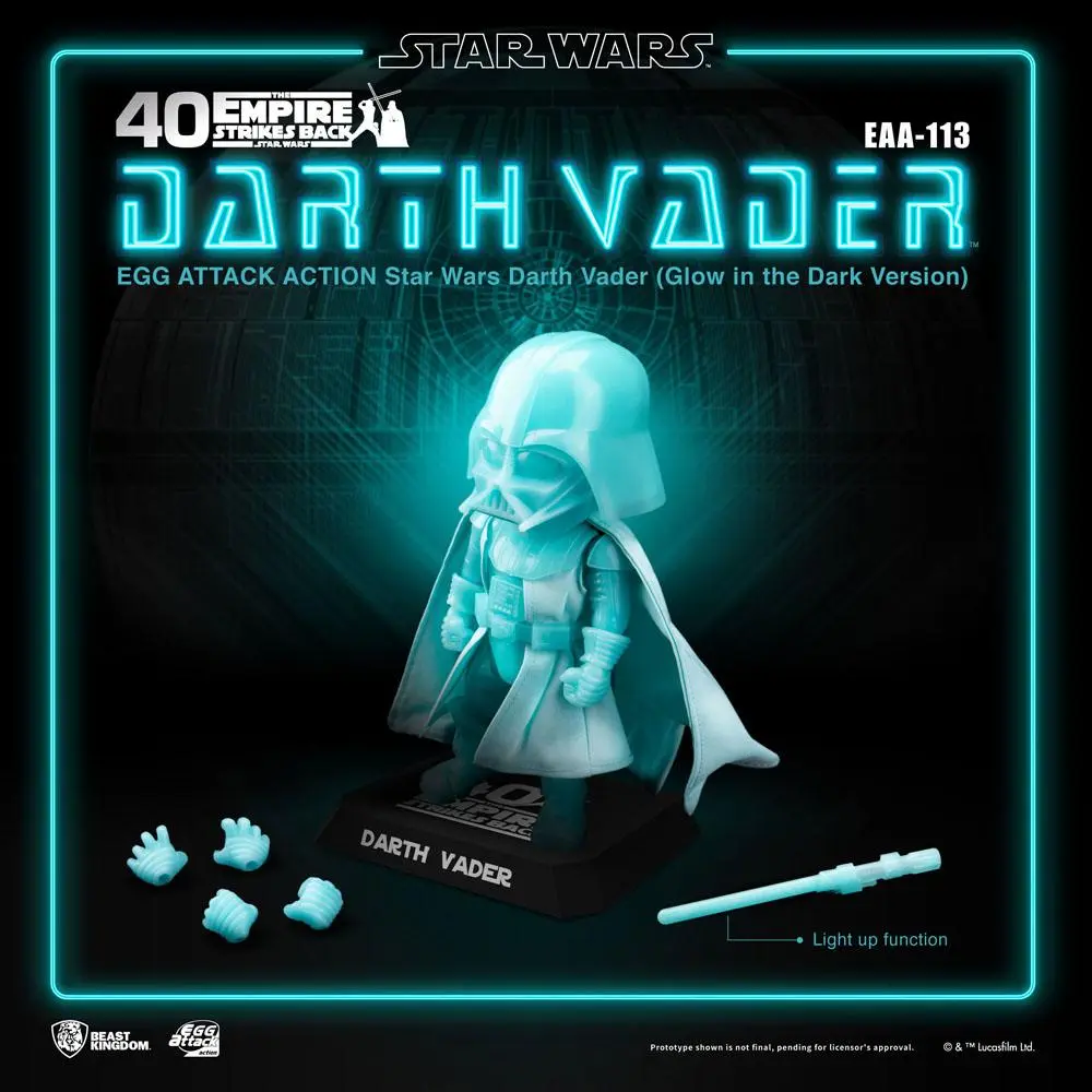 Star Wars Egg Attack Darth Vader Glow In The Dark Ver. akciófigura 16 cm termékfotó