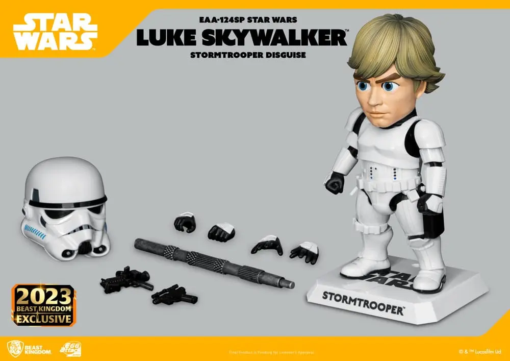 Star Wars Egg Attack Luke Skywalker (Stormtrooper Disguise) szobor figura 17 cm termékfotó