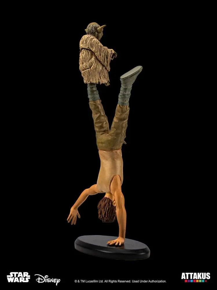 Star Wars Elite Collection Yoda &amp; Luke Skywalker Dagobah Training szobor figura 26 cm termékfotó