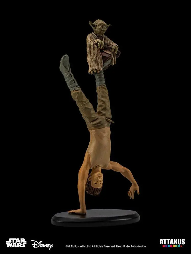 Star Wars Elite Collection Yoda &amp; Luke Skywalker Dagobah Training szobor figura 26 cm termékfotó