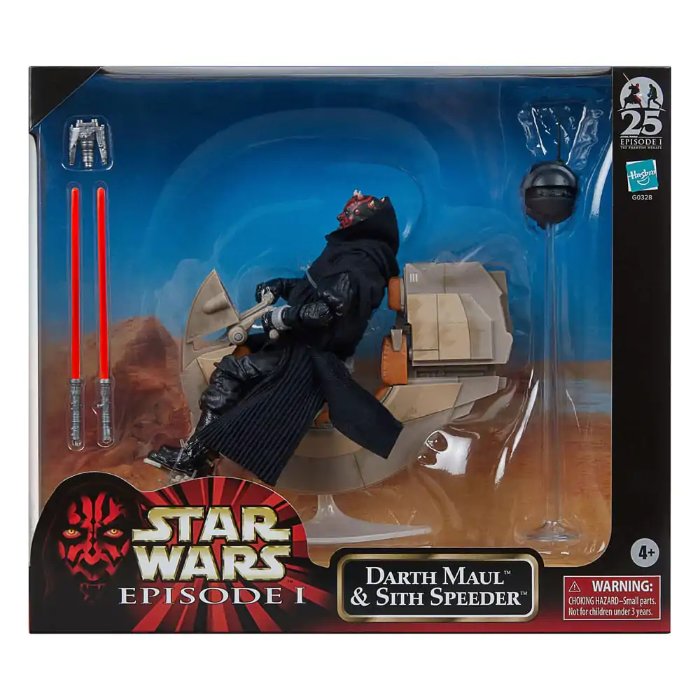 Star Wars Episode I Black Series jármű akciófigurával Darth Maul & Sith Speeder SDCC 2024 termékfotó