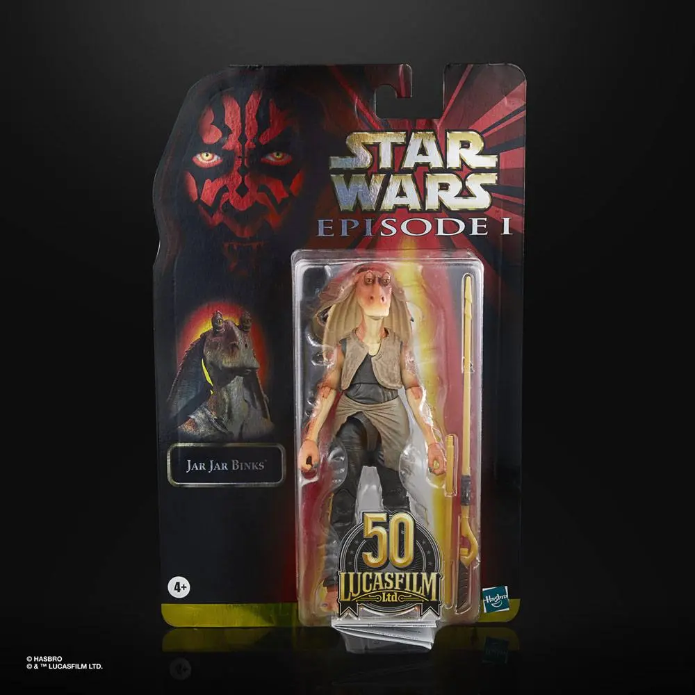 Star Wars Episode I Black Series Lucasfilm 50th Anniversary 2021 Jar Jar Binks akciófigura 15 cm termékfotó