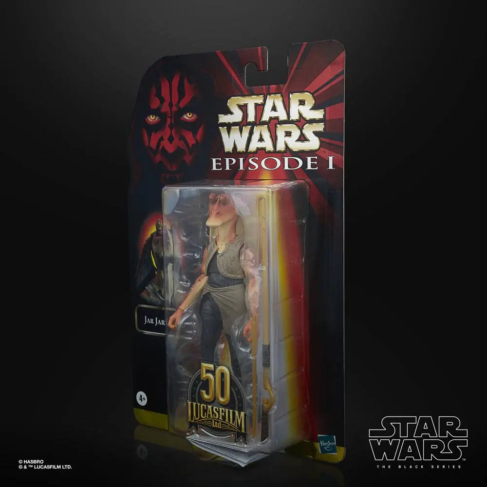 Star Wars Episode I Black Series Lucasfilm 50th Anniversary 2021 Jar Jar Binks akciófigura 15 cm termékfotó