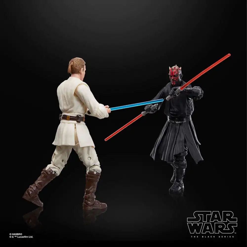 Star Wars Episode I Black Series Qui-Gon Jinn, Darth Maul, Obi-Wan Kenobi 3 db-os akciófigura csomag 15 cm termékfotó