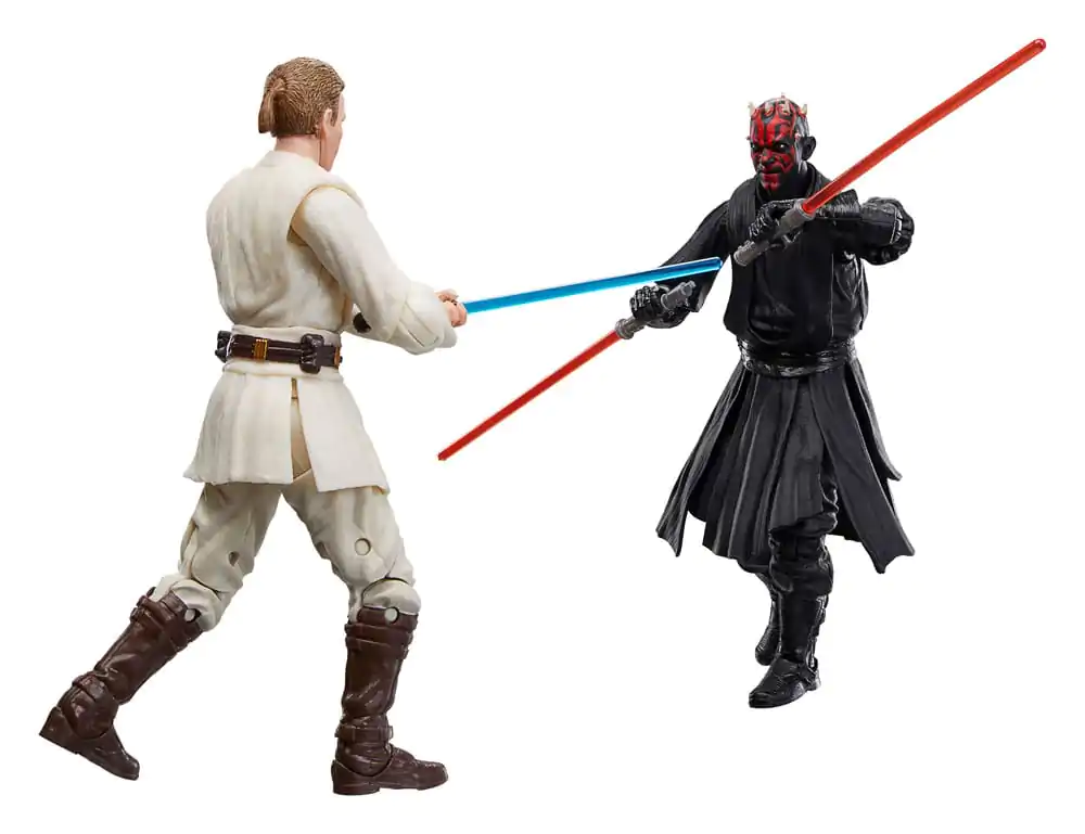 Star Wars Episode I Black Series Qui-Gon Jinn, Darth Maul, Obi-Wan Kenobi 3 db-os akciófigura csomag 15 cm termékfotó