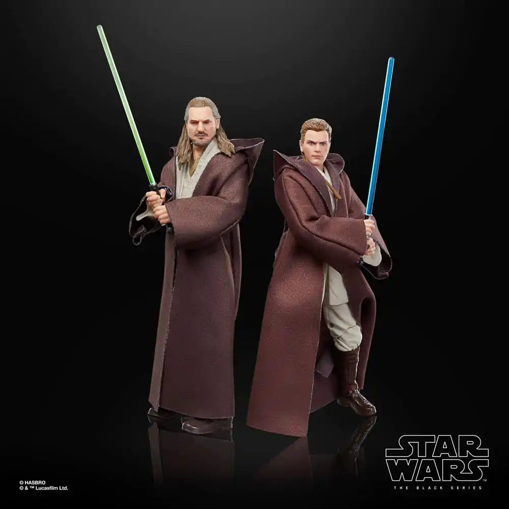 Star Wars Episode I Black Series Qui-Gon Jinn, Darth Maul, Obi-Wan Kenobi 3 db-os akciófigura csomag 15 cm termékfotó