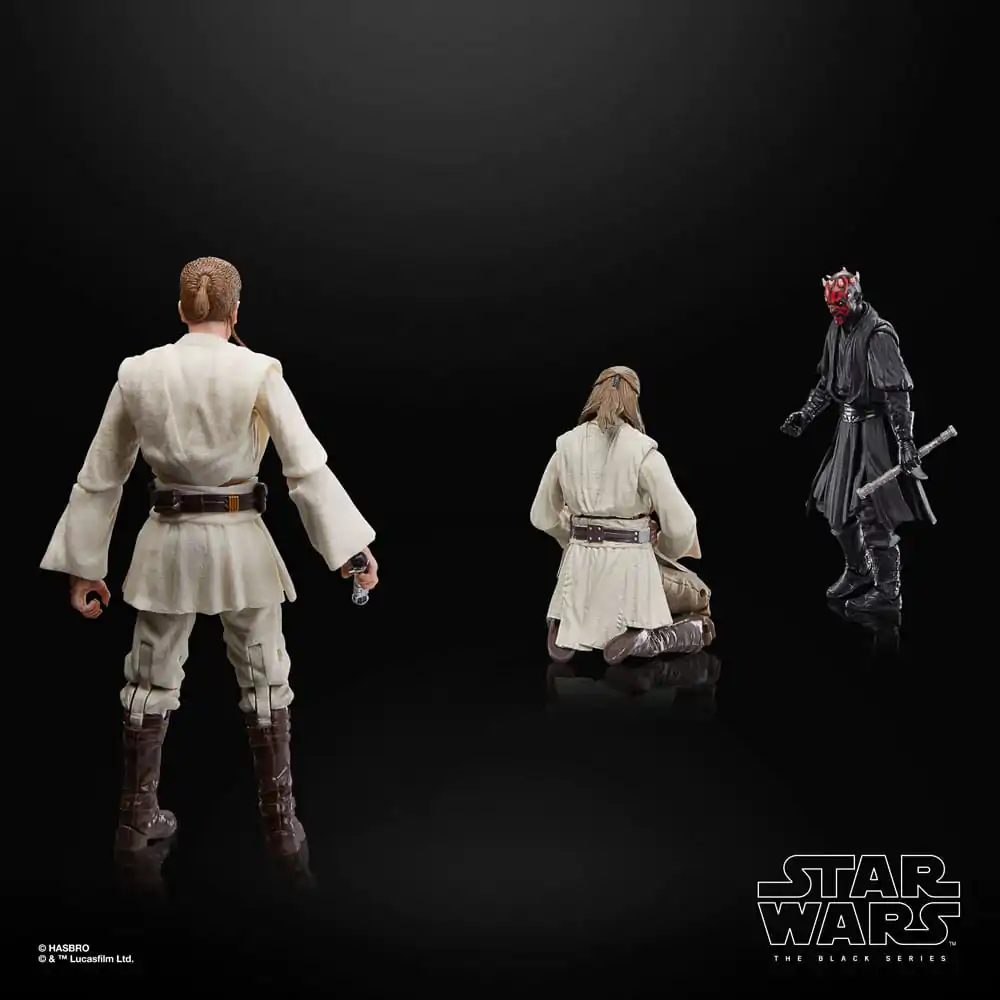 Star Wars Episode I Black Series Qui-Gon Jinn, Darth Maul, Obi-Wan Kenobi 3 db-os akciófigura csomag 15 cm termékfotó