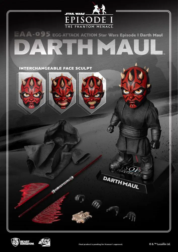 Star Wars Episode I Egg Attack Darth Maul akciófigura 16 cm termékfotó