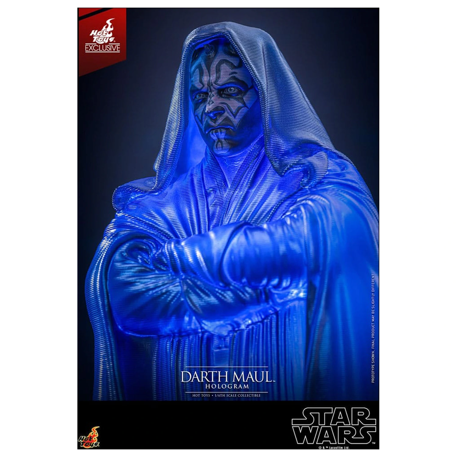 Star Wars Episode I figura 1/6 Darth Maul Hologram Hot Toys Exkluzív 30 cm termékfotó