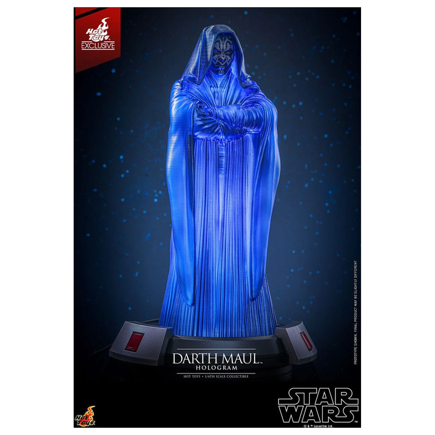 Star Wars Episode I figura 1/6 Darth Maul Hologram Hot Toys Exkluzív 30 cm termékfotó
