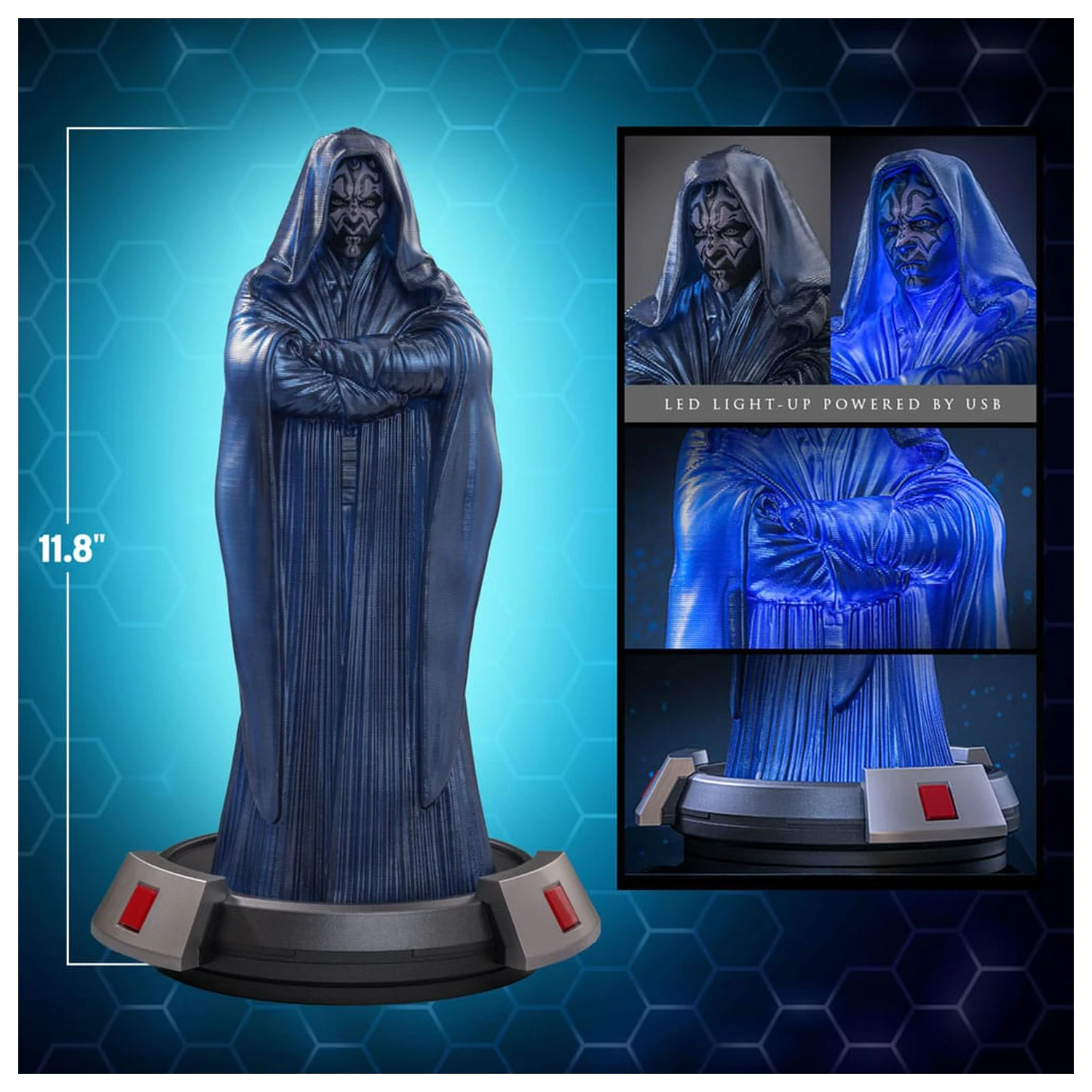 Star Wars Episode I figura 1/6 Darth Maul Hologram Hot Toys Exkluzív 30 cm termékfotó